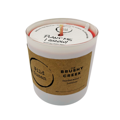 Brushy Creek [Sandalwood + Leather] Soy Candle/Wax Melt