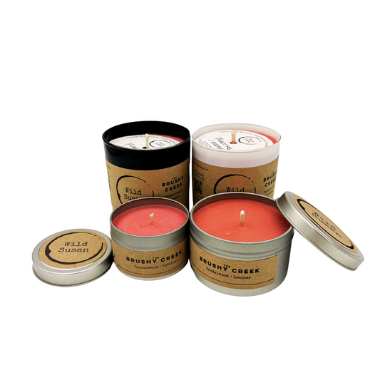 Brushy Creek [Sandalwood + Leather] Soy Candle/Wax Melt