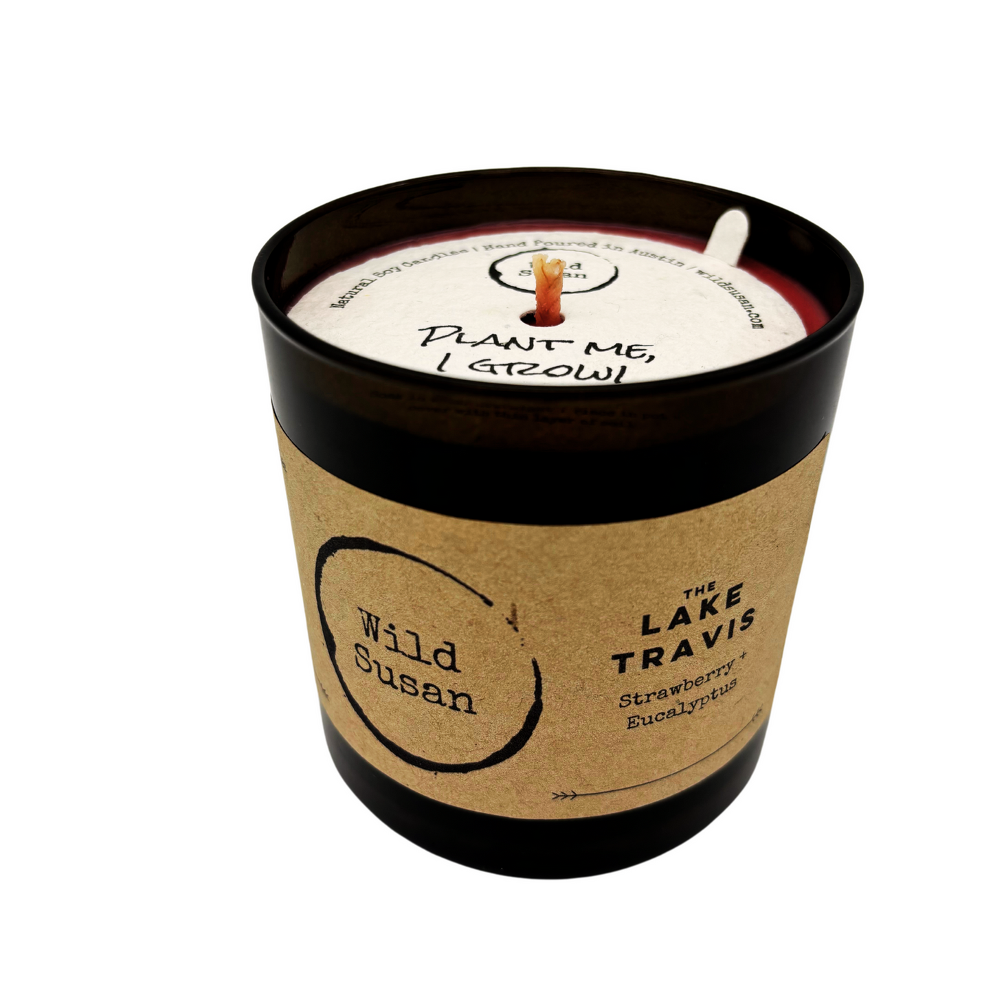 Lake Travis [Strawberry + Eucalyptus] Soy Candle / Wax Melt