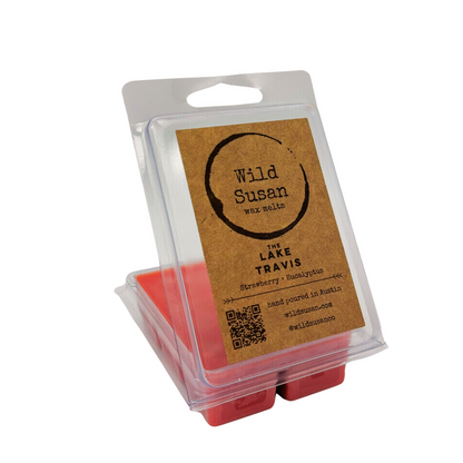 Lake Travis [Strawberry + Eucalyptus] Soy Candle / Wax Melt