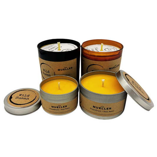 Mueller [Grapefruit + Cool Basil] Soy Candle/Wax Melt