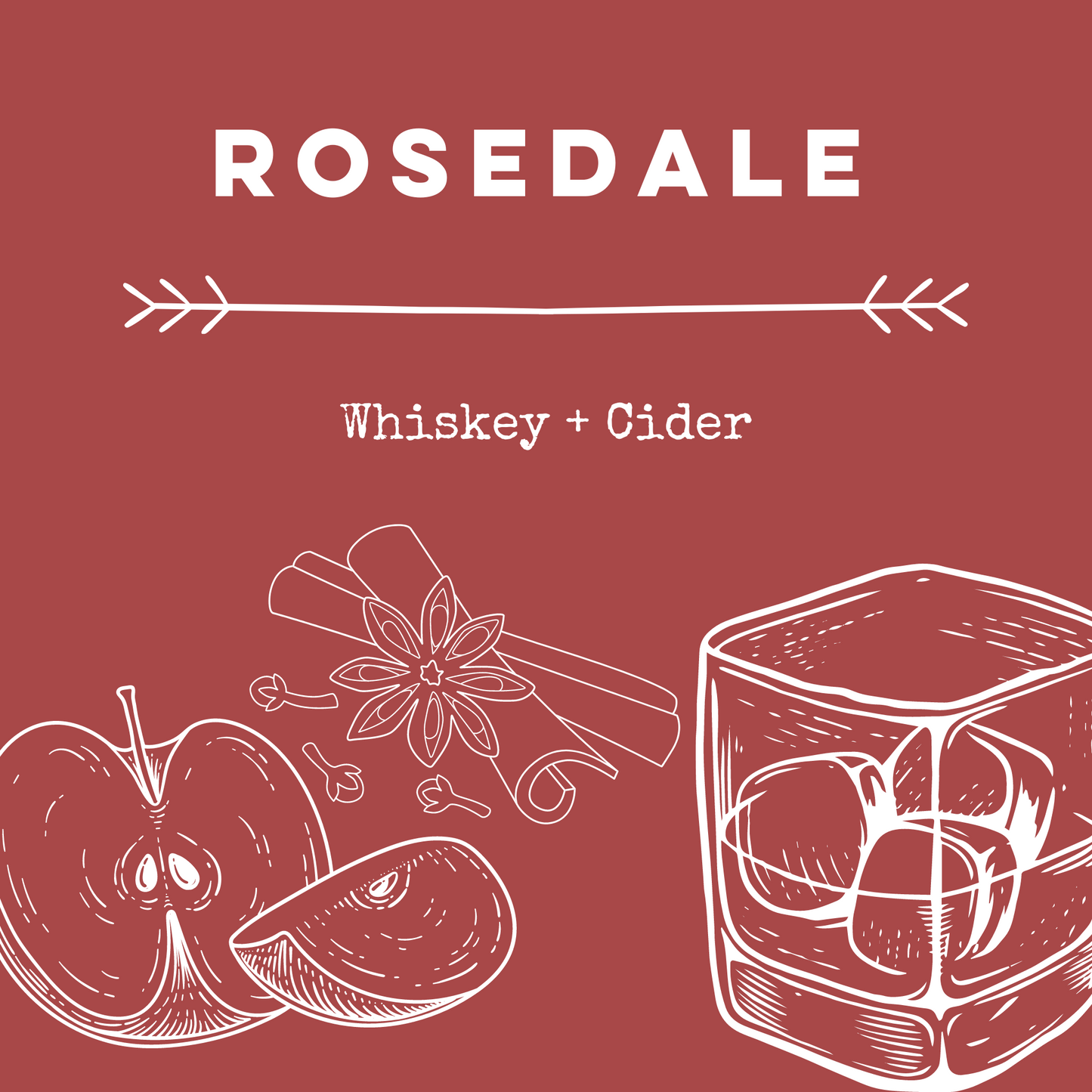 Rosedale [Whiskey + Cider] Soy Candle / Wax Melt