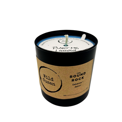 Round Rock [Oakmoss + Amber] Soy Candle/Wax Melt