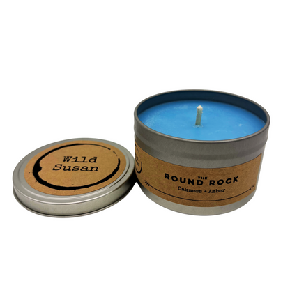 Round Rock [Oakmoss + Amber] Soy Candle/Wax Melt