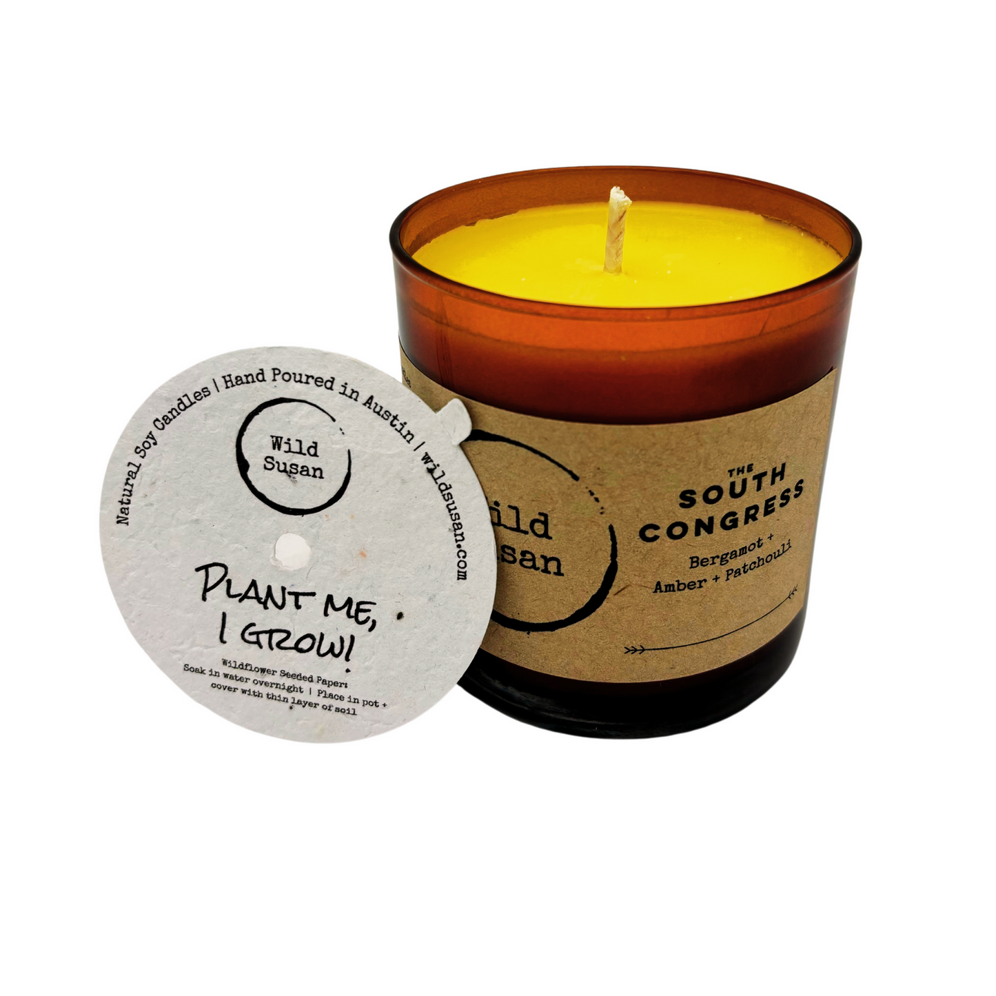 South Congress [Bergamot + Amber + Patchouli] Soy Candle/Wax Melt