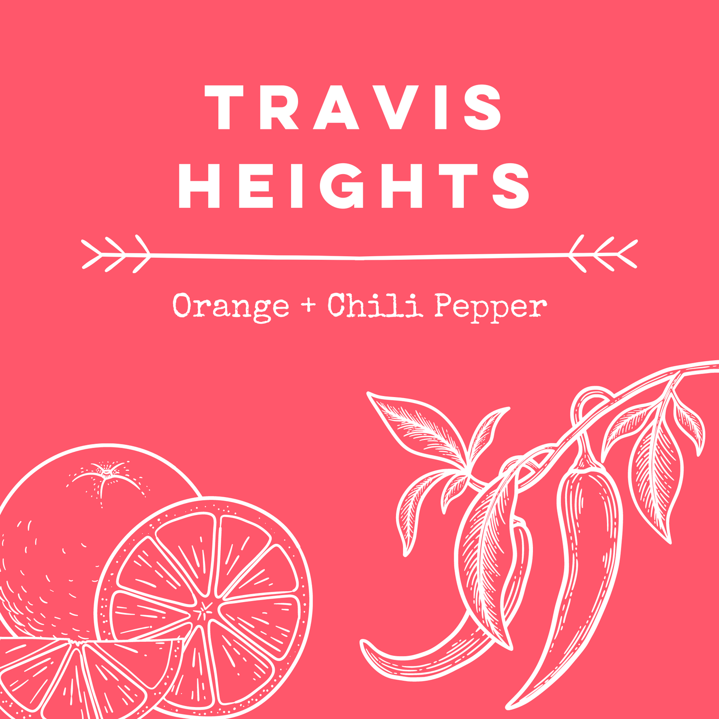 Travis Heights [Orange + Chili Pepper] Soy Candle/Wax Melt
