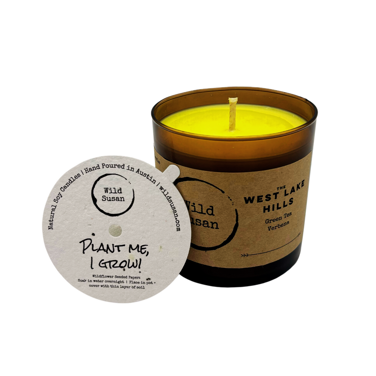West Lake Hills [Green Tea + Lemon Verbena] Soy Candle/Wax Melt