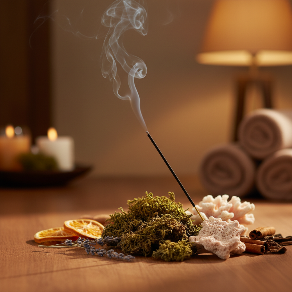 Manchaca [Oakmoss + Coral] Incense Sticks