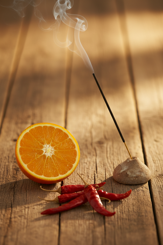 Travis Heights [Orange + Chili Pepper] Incense Sticks